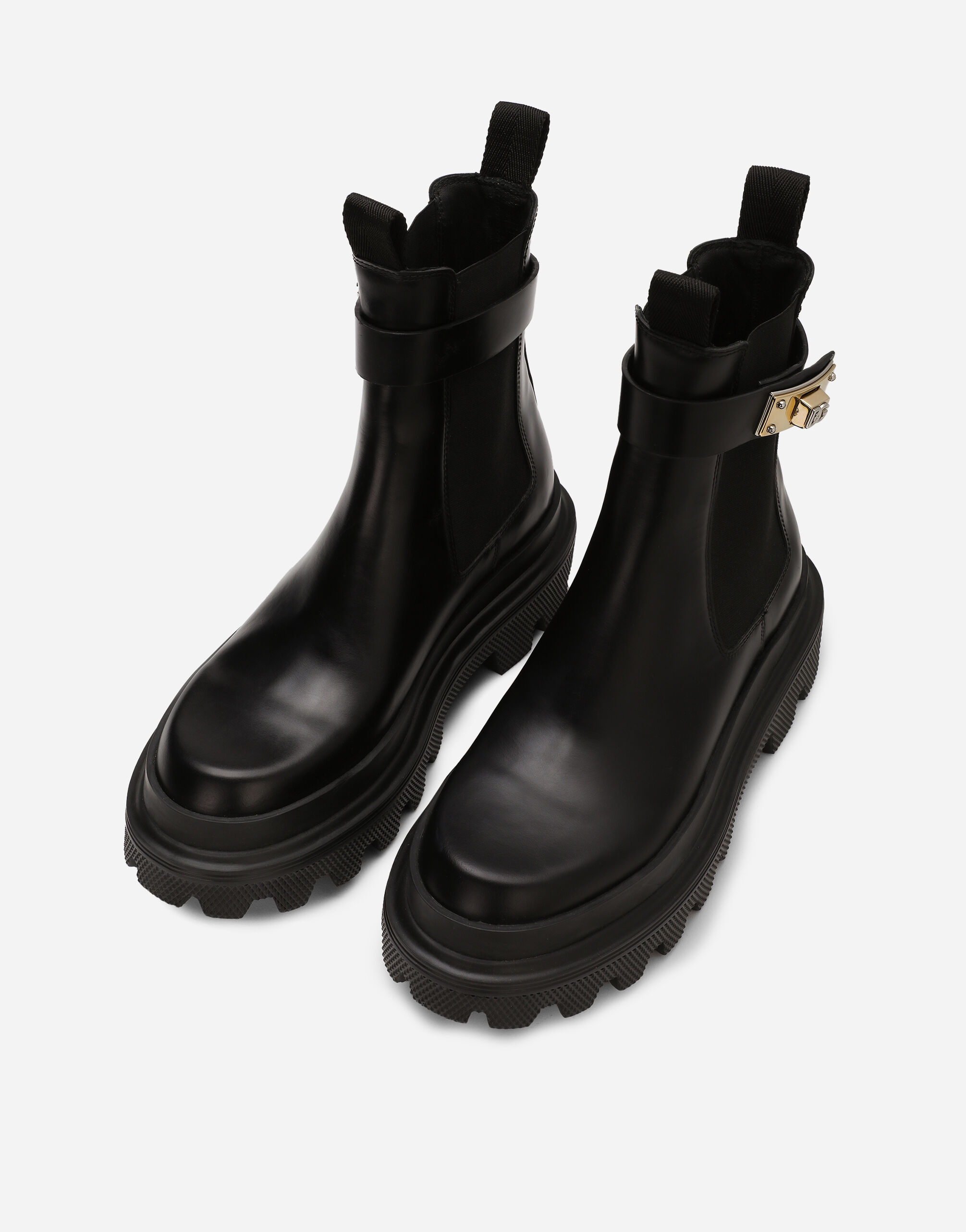 Calfskin ankle boots