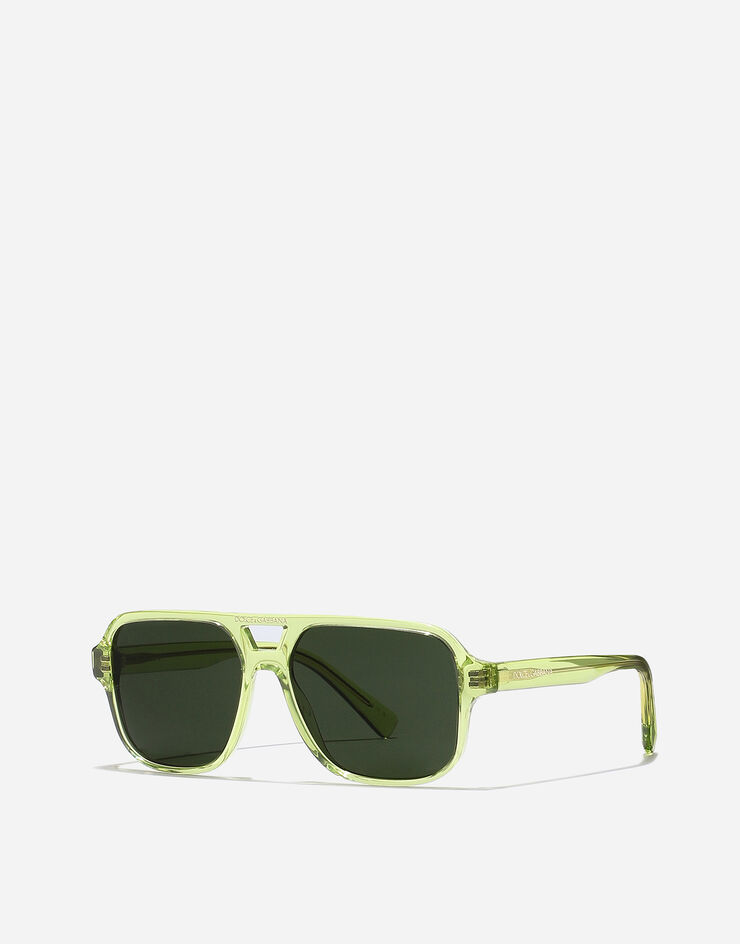 Dolce & Gabbana Mini me sunglasses Transparent lime VG400NVP171