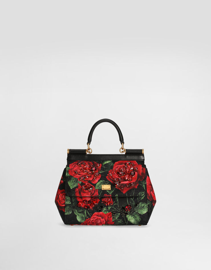 Dolce & Gabbana Small Sicily handbag with embroidered bezels Dolce & Gabbana Small Sicily handbag with embroidered bezels Multicolor BB6003BX778
