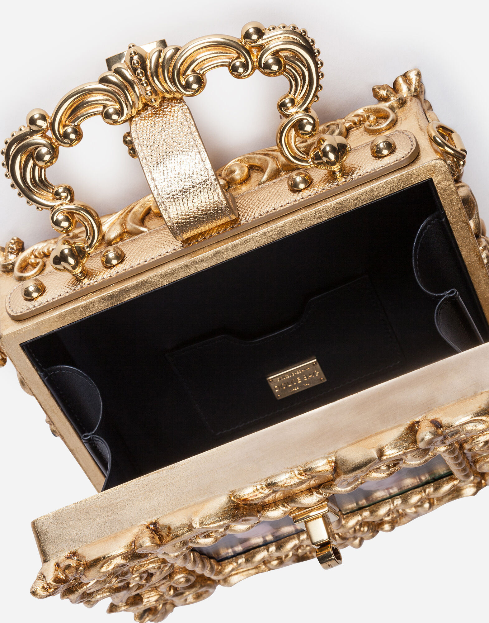 Dolce Box regine bag in GOLD for Women | Dolce&Gabbana® US