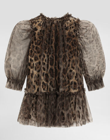 Dolce & Gabbana Leopard-print tulle dress Print L54DO4HSMV5