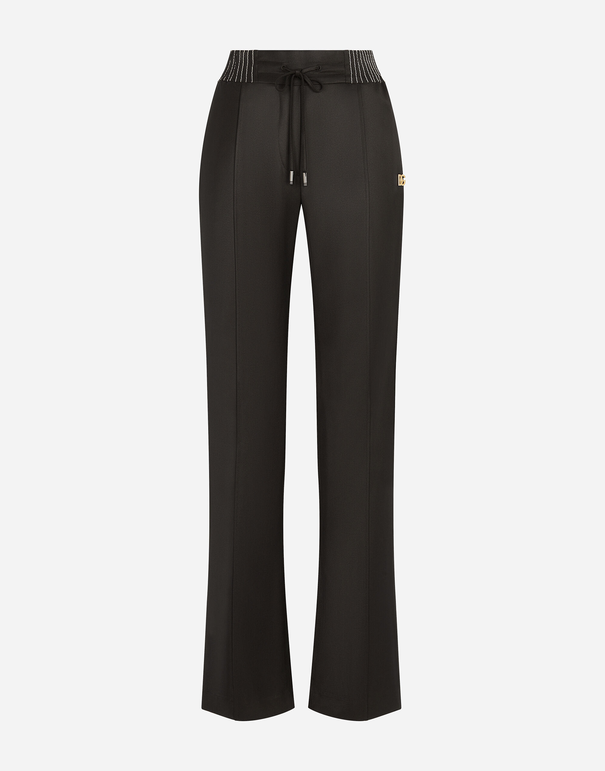 Dolce & Gabbana Twill palazzo pants Black FTCWXTFUBFZ