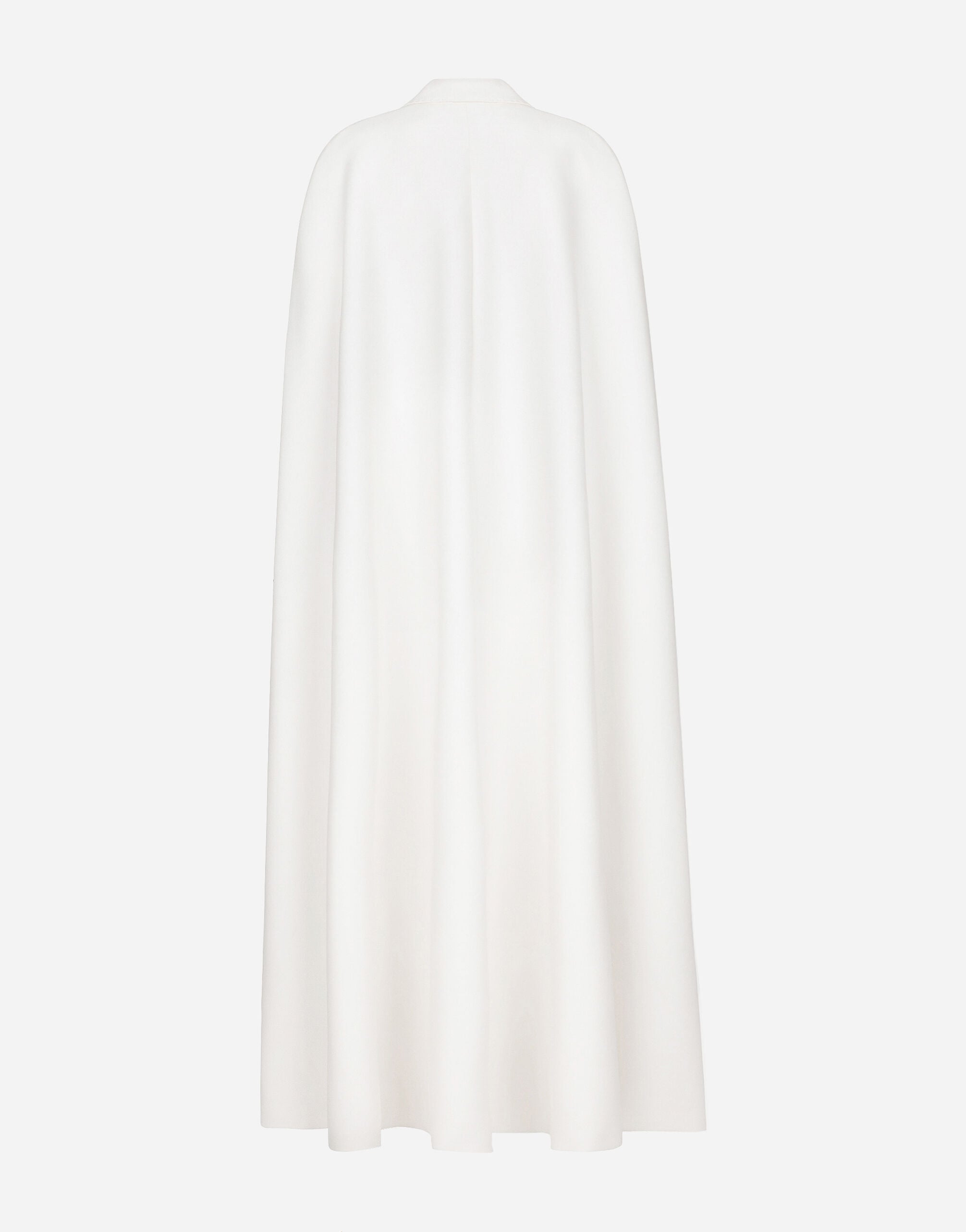 Double-breasted wool cape - thumbnail 2