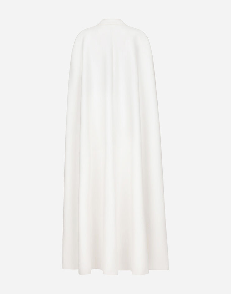 Dolce&Gabbana Capa de lana con botonadura doble Blanco F0W1PTFUBF1