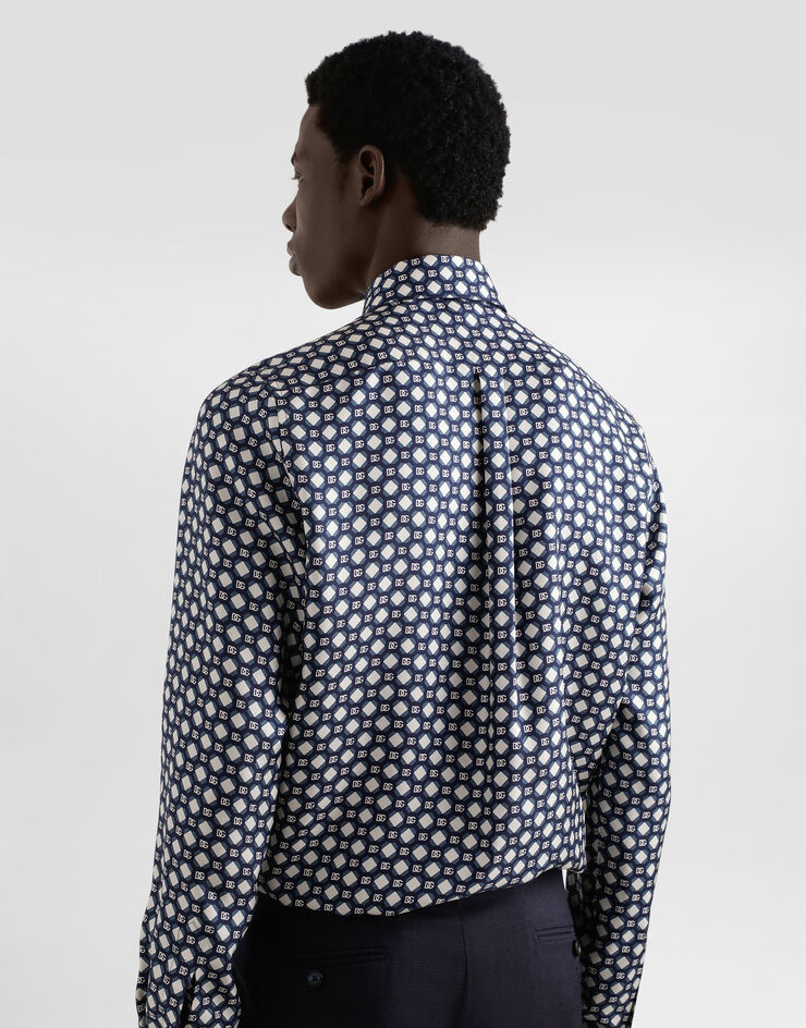Dolce & Gabbana Printed silk twill martini shirt Print G5MM4TIS1ZI
