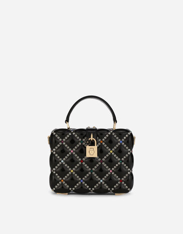 Dolce & Gabbana Resin Dolce Box bag with rhinestones Pink BB5970A6N98