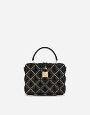 Dolce & Gabbana Resin Dolce Box bag with rhinestones Black BB7246AY988