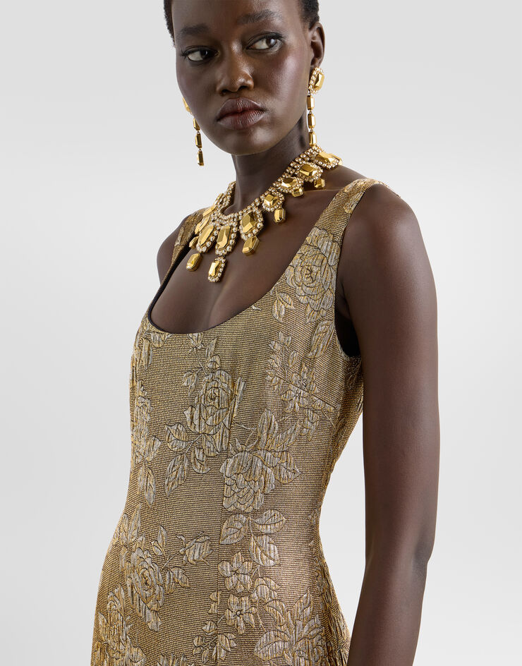 Dolce & Gabbana Lamé jacquard dress Dolce & Gabbana Lamé jacquard dress Gold F620NTFJUBP