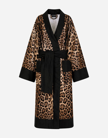 Dolce & Gabbana Terry Cotton Bath Robe Multicolor TCF010TCAGO