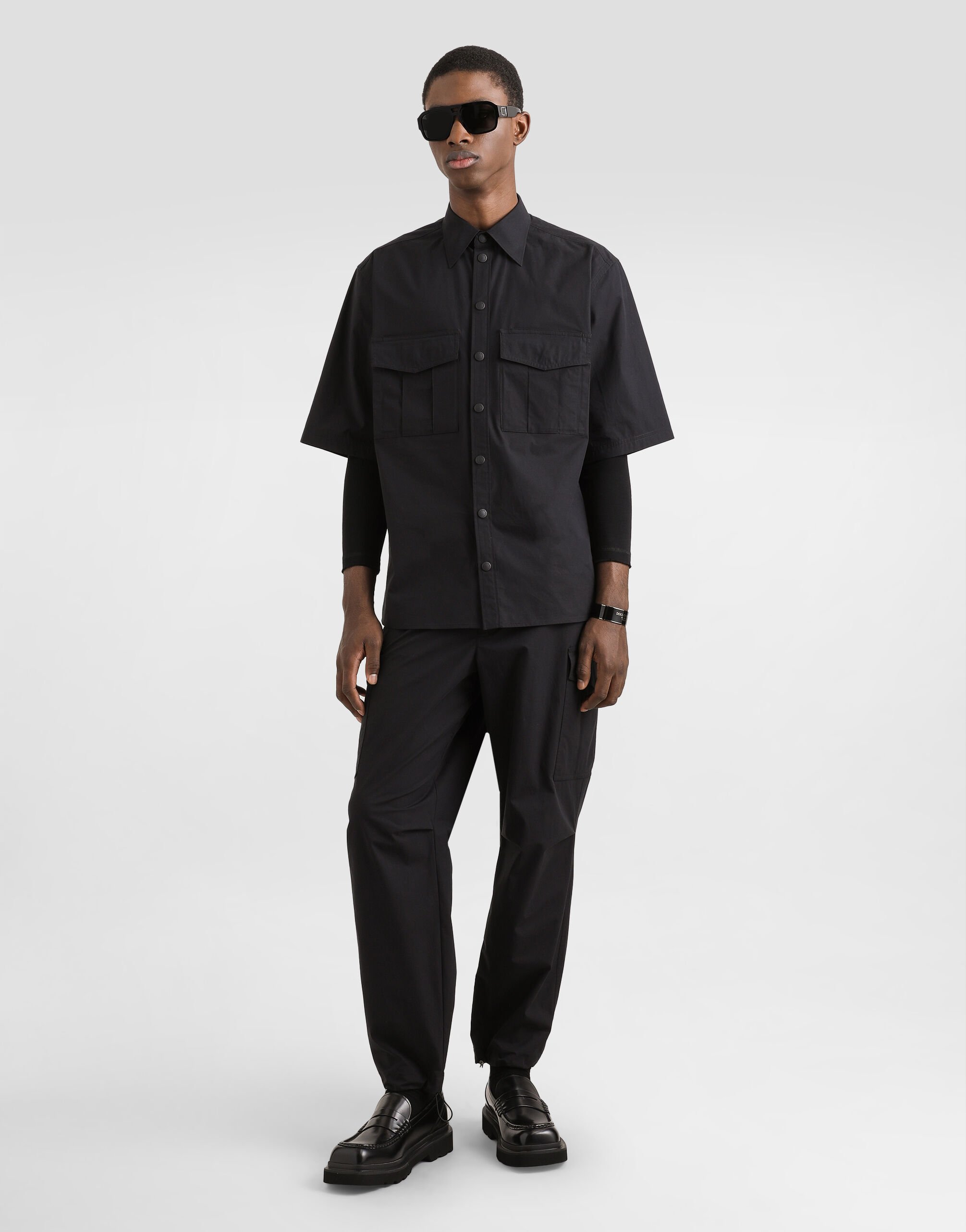 ブラックのメンズ コットン カーゴパンツ | Dolce&Gabbana®