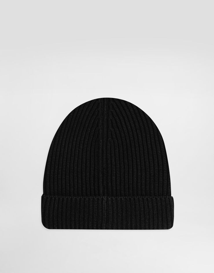 Dolce&Gabbana Mütze aus Wolle und Kaschmir Schwarz FXL68TJFMU9