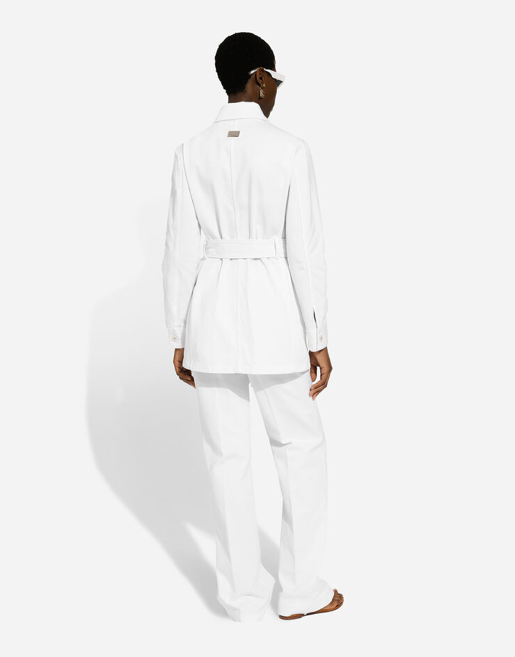 Dolce & Gabbana 腰带款丹宁长款外套 多色 F9R95DG8KZ4