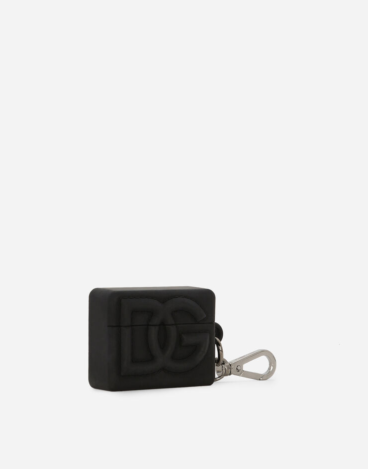 Dolce&Gabbana Étui pour AirPods en caoutchouc Noir BP3263AG816