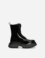 Dolce & Gabbana Patent leather ankle boots Black DA0250A1328