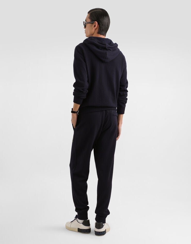 Dolce & Gabbana Smooth cashmere trousers Blue GXU27ZJBWIR