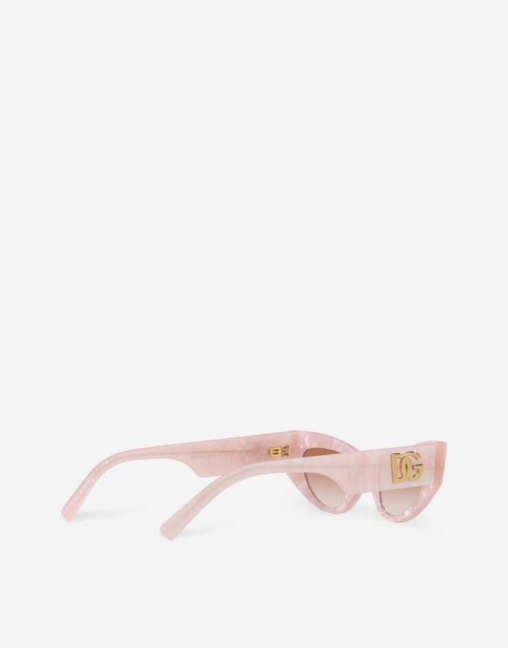 Dolce & Gabbana Sonnenbrille DG Logo Rosa VG445BVP113