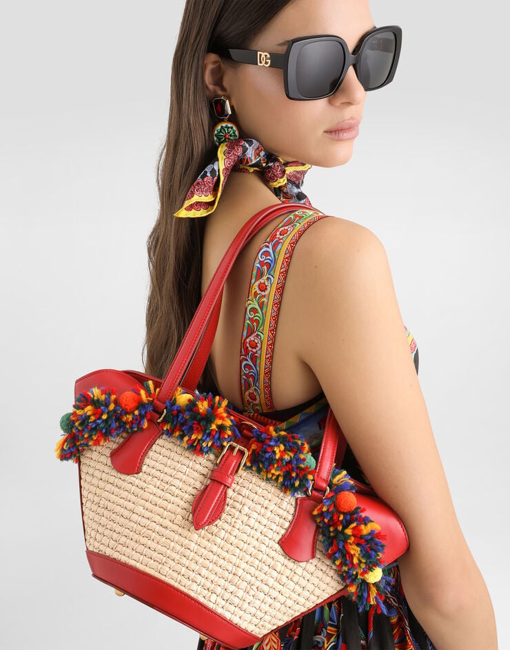 Dolce & Gabbana Raffia coffa Capri bag Dolce & Gabbana Raffia coffa Capri bag Multicolor BB7815A0419