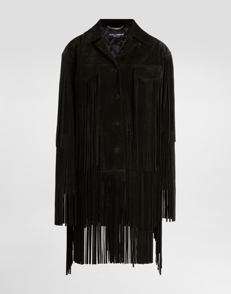 Split leather jacket