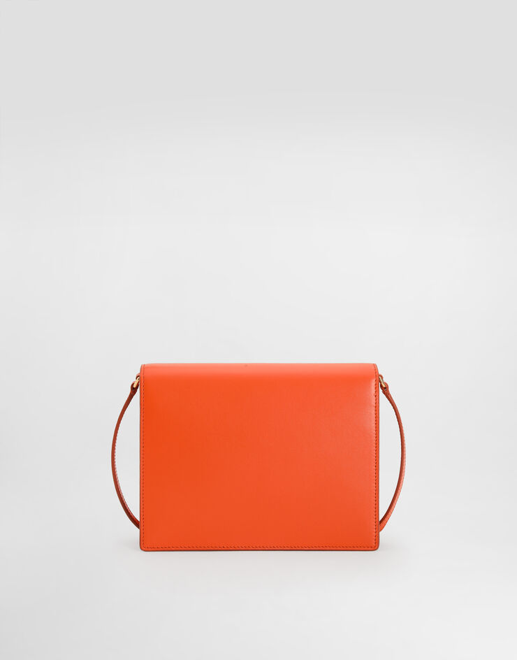 Dolce & Gabbana حقيبة كروس بودي DG Logo Bag من جلد عجل برتقالي BB7287AW576