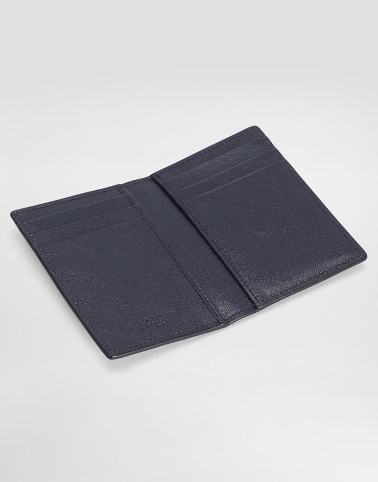 Dolce & Gabbana Eel skin card holder Blue BP3323AV956