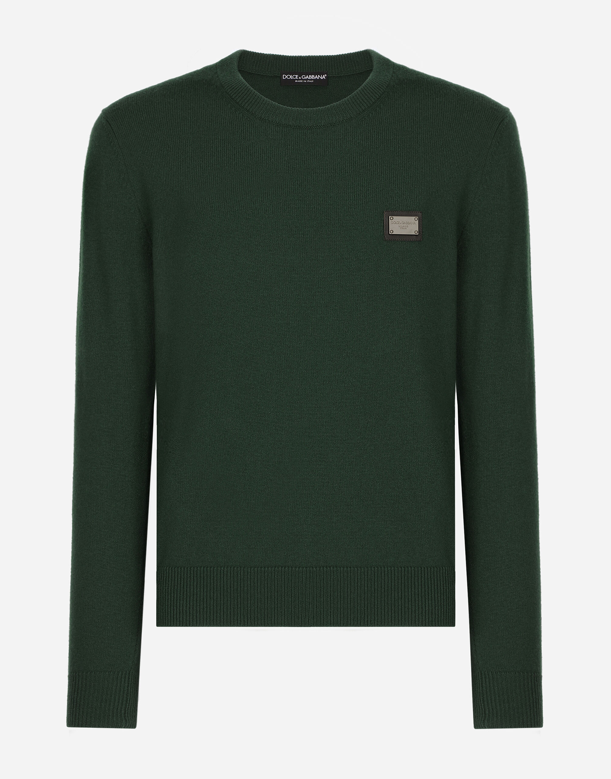Wool and cashmere round neck sweater in Multicolor for for Men
