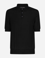 Dolce & Gabbana Extra-fine cashmere polo-shirt Multicolor GXX14ZJCVQ9
