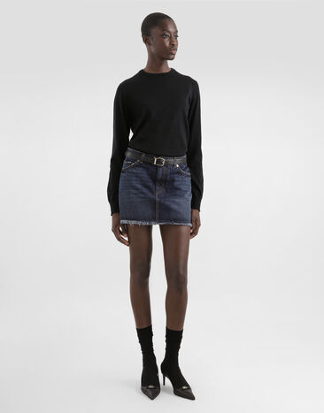 Dolce & Gabbana Denim miniskirt Multicolor F4C2TDG8NQ1