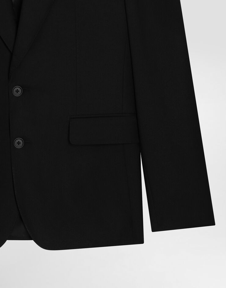 Dolce & Gabbana Sicilia Light single-breasted jacket in virgin wool Dolce & Gabbana Sicilia Light single-breasted jacket in virgin wool Black G2TV4TGL269