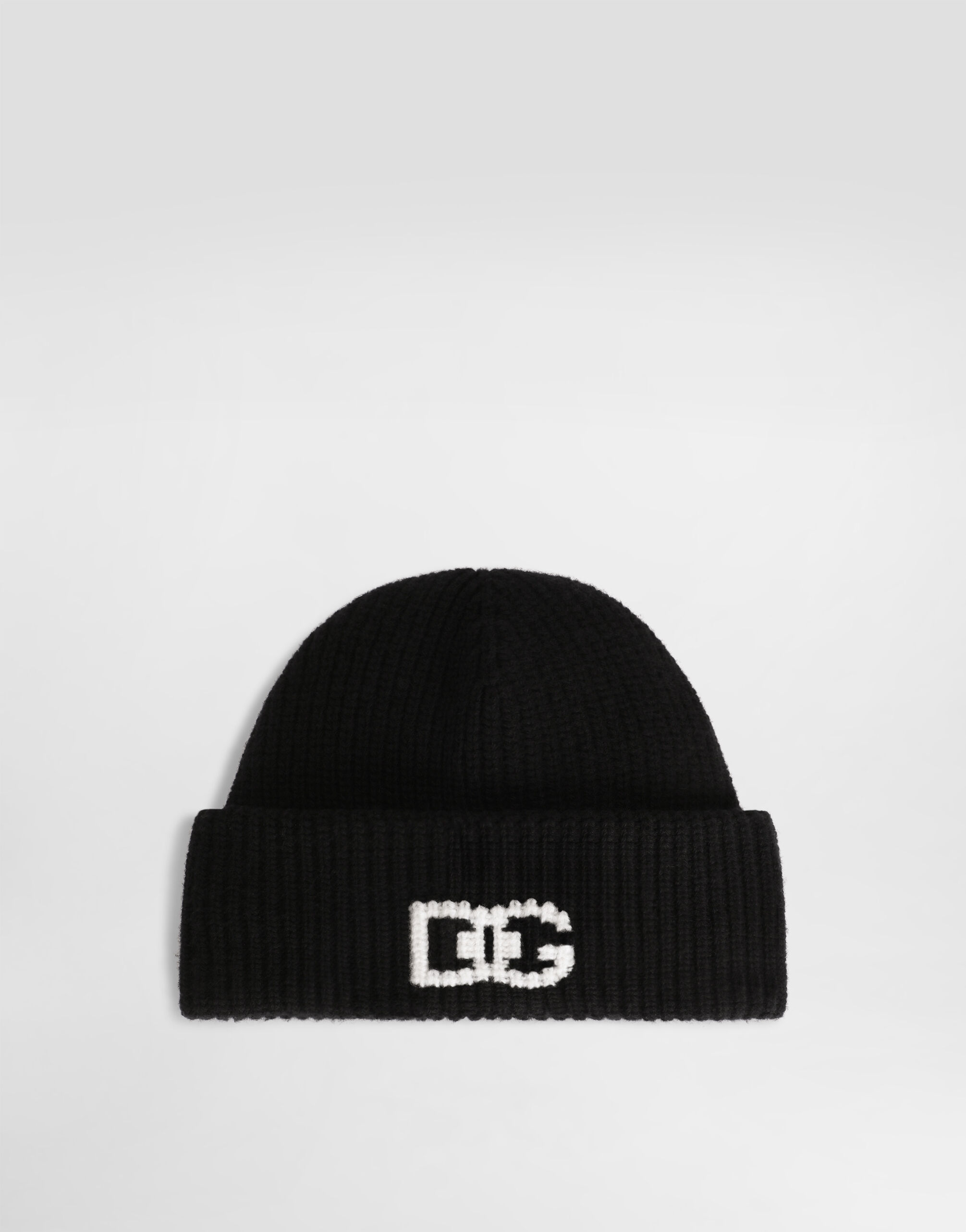 Multicolorのメンズ English rib knit hat with logo | Dolce&Gabbana®