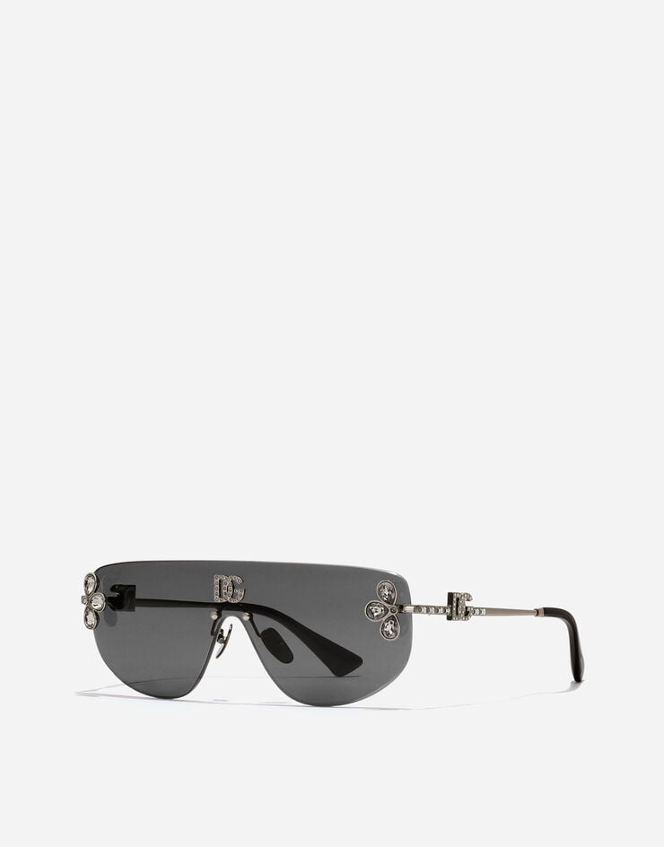 Dolce & Gabbana DG Crystals Sunglasses Dolce & Gabbana DG Crystals Sunglasses Black VG2333VM66G