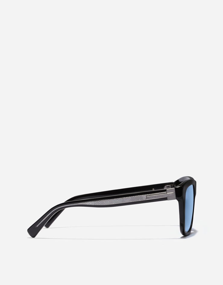 Dolce & Gabbana Lunettes de soleil à imprimé Maiolica corallo Dolce & Gabbana Lunettes de soleil à imprimé Maiolica corallo Black VG4545VP180