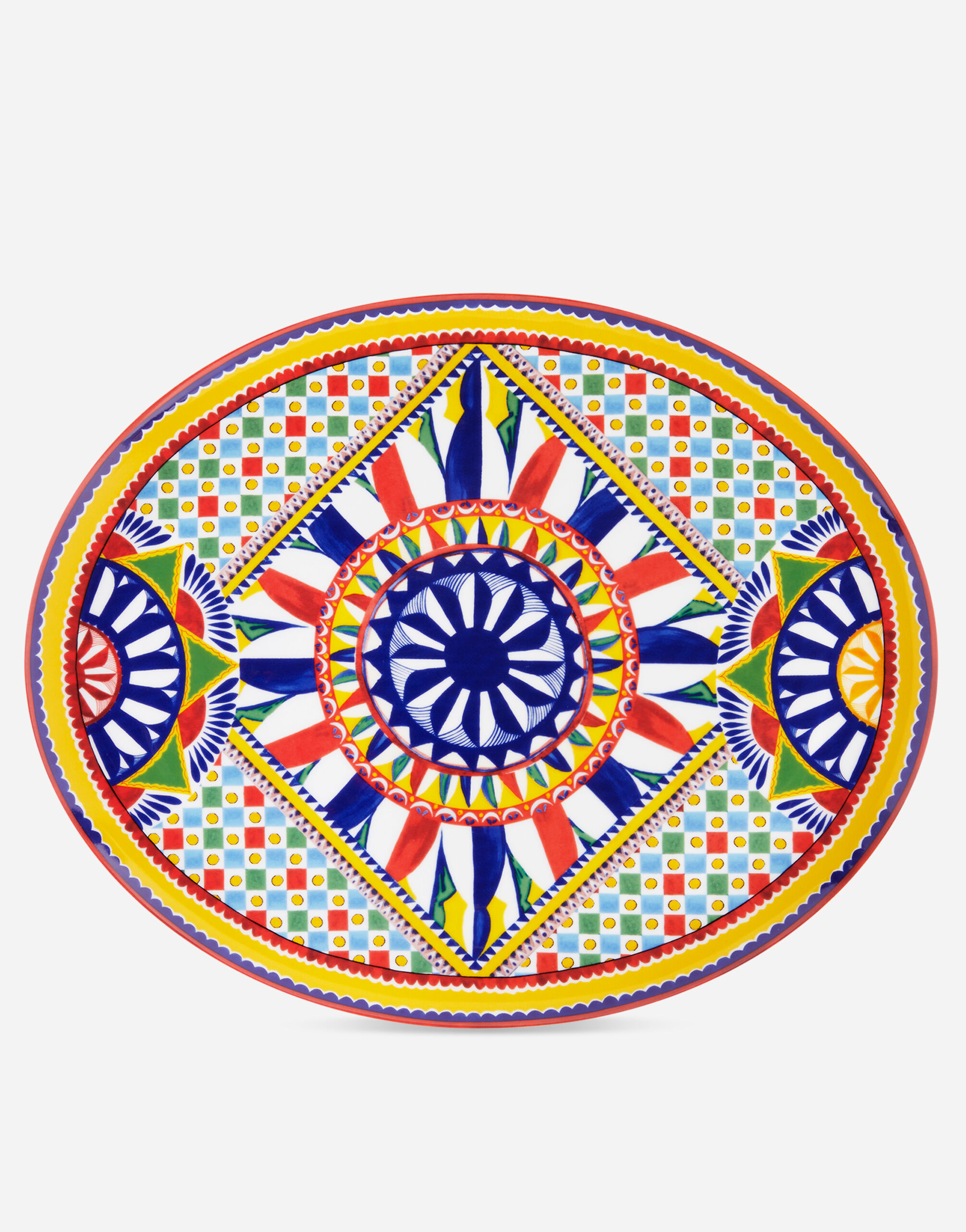 Dolce & Gabbana Porcelain Platter Multicolor TAE001TEAA0