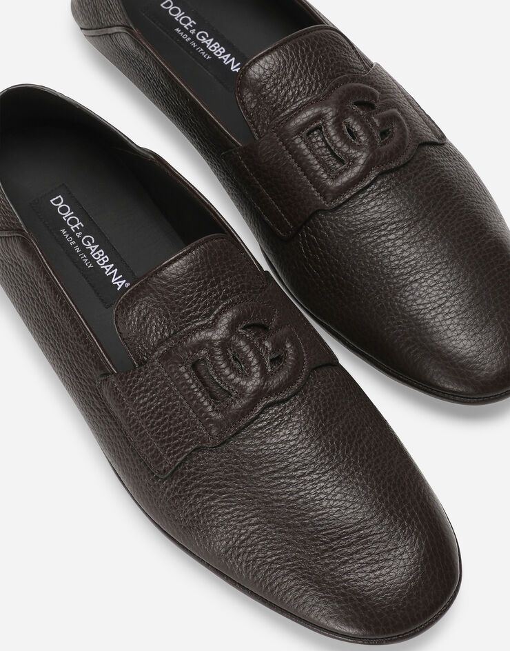 Dolce & Gabbana Mocasín driver en piel de ciervo Marrón A50583A8034