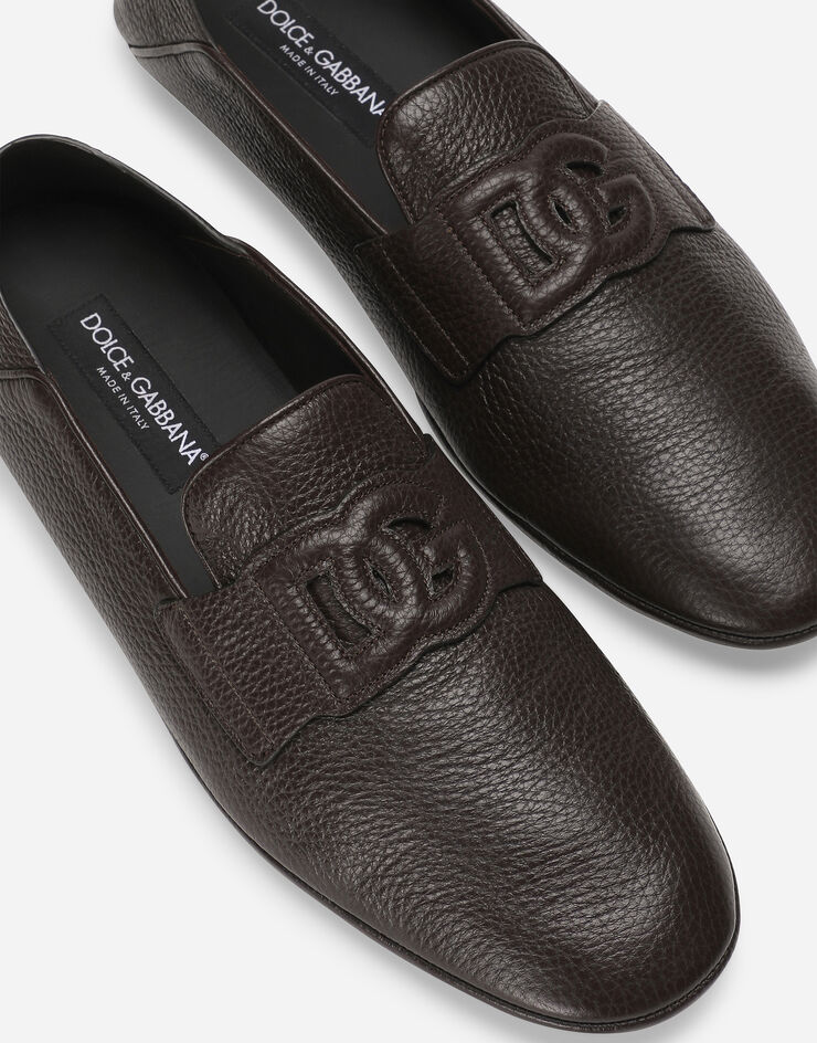 Dolce & Gabbana Deerskin driver shoes Brown A50583A8034