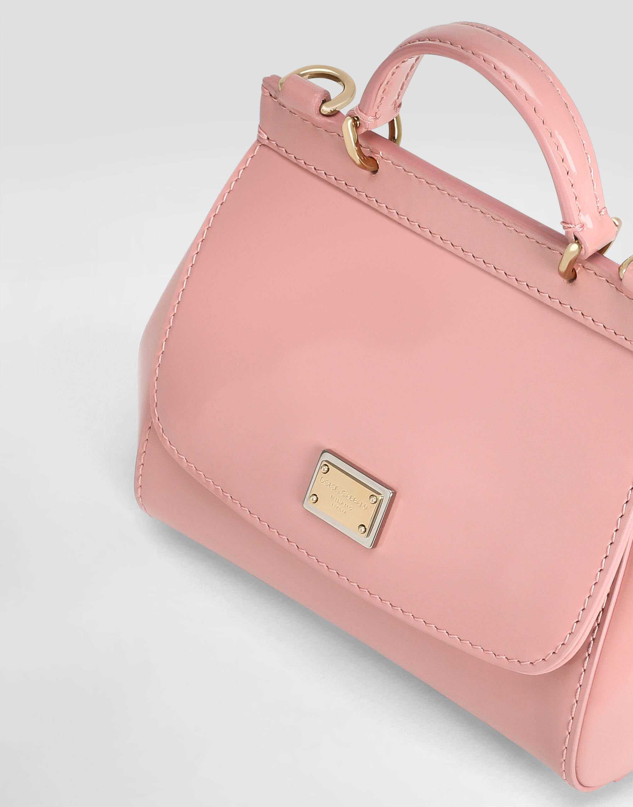 【SALE】SICILY ハンドバッグ Patent leather Sicily crossbody bag in Pink for Girls