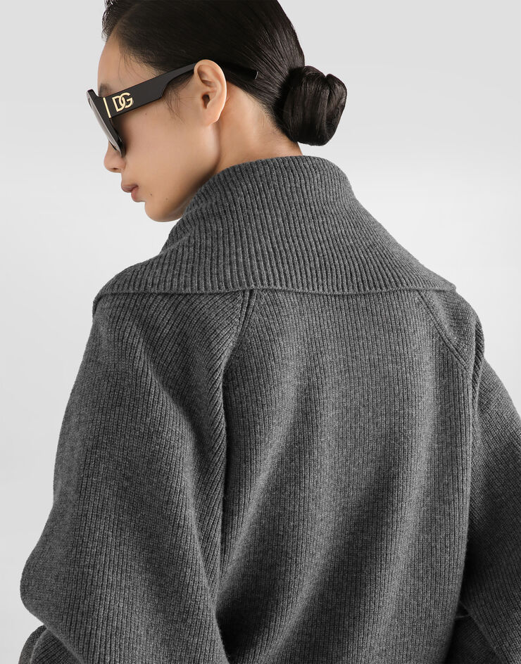 Dolce & Gabbana 开衫 针织 半英式罗纹 Grey FXVFITJDVMT