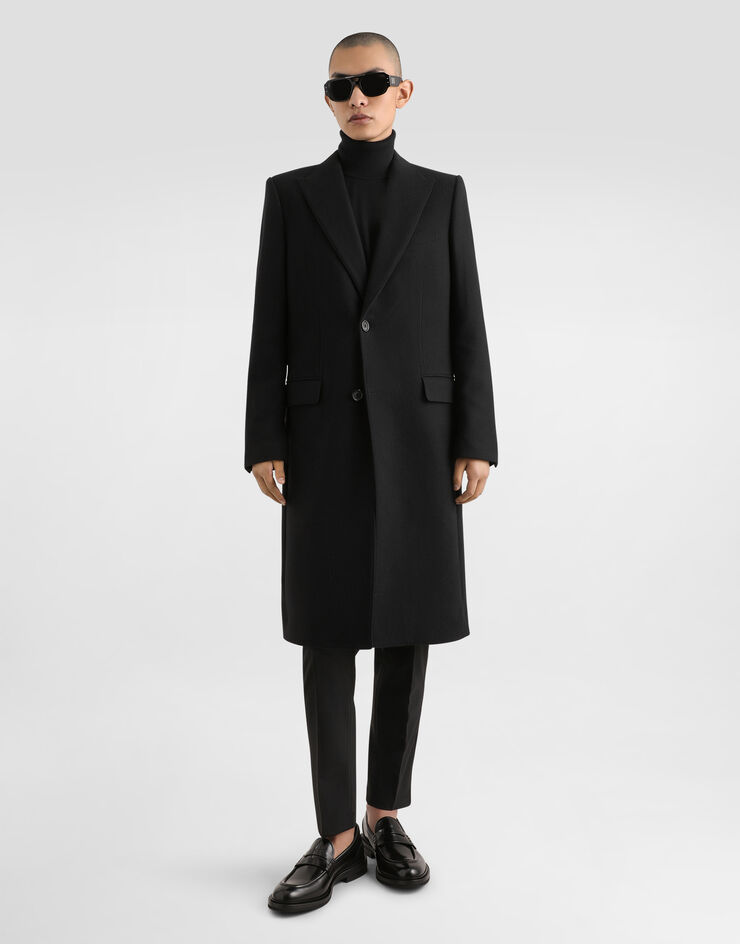 Dolce&Gabbana Stretch cotton pants with DG embroidery Black GW13EZFURIR