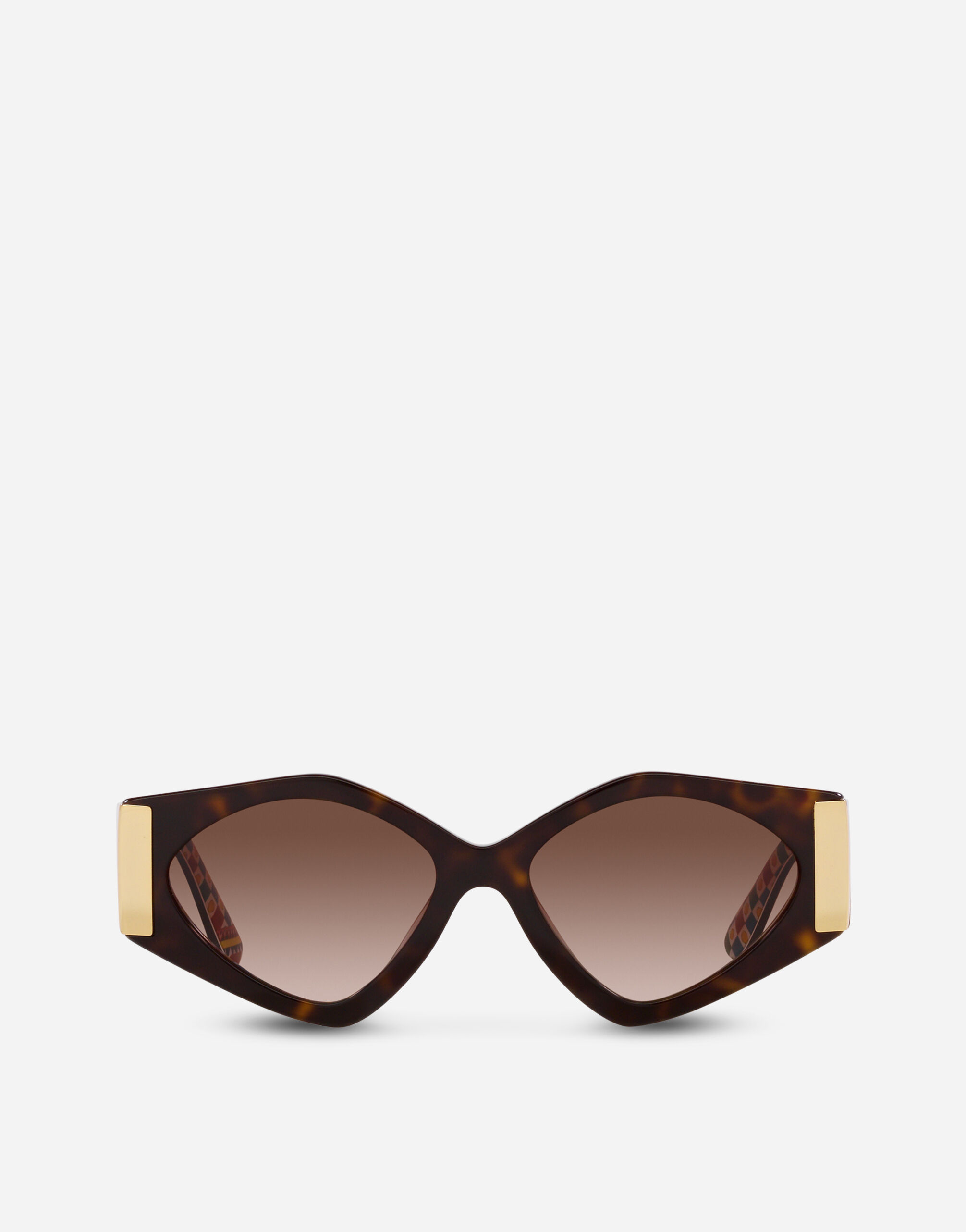 Dolce & Gabbana Half Print Sunglasses Brown VG4446VP273