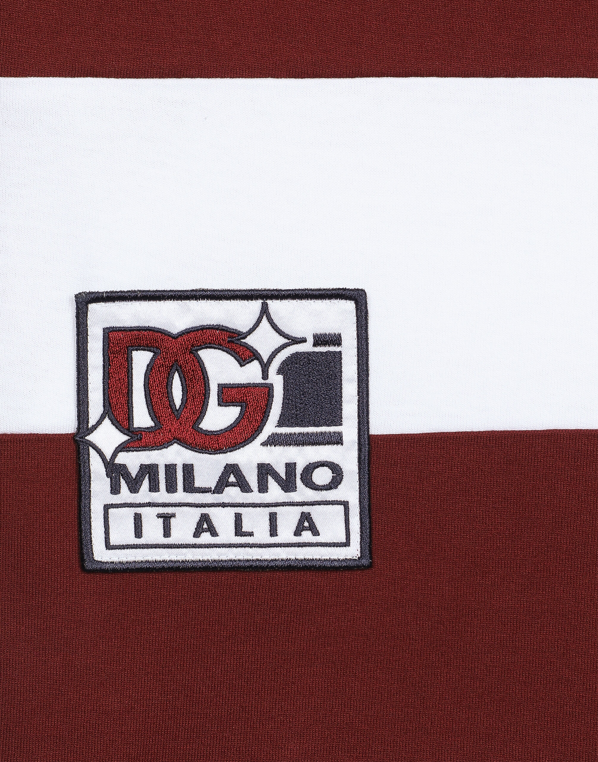 Dolce&Gabbana DGパッチ コットン Vネック Tシャツ マルチカラーのメンズ VネックTシャツ コットン DGパッチ