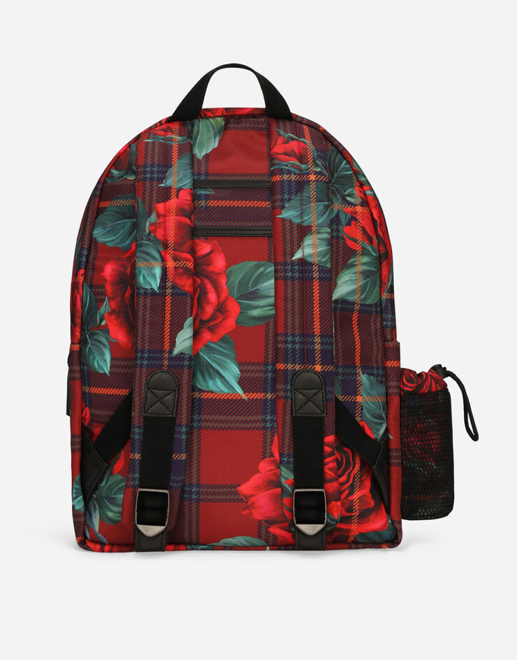 Dolce&Gabbana Printed nylon backpack Red EB0247AJ769