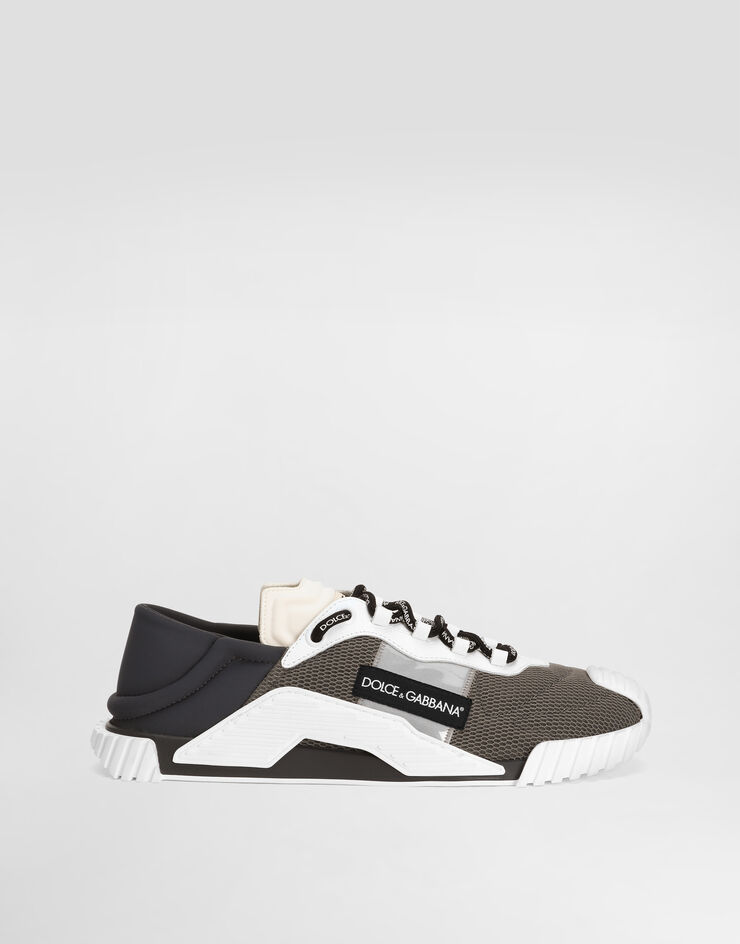 NS1 slip on sneakers in mixed materials in Grey for Men | Dolce&Gabbana®