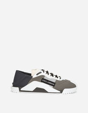 Dolce & Gabbana NS1 slip on sneakers in mixed materials Black CS1769AJ968