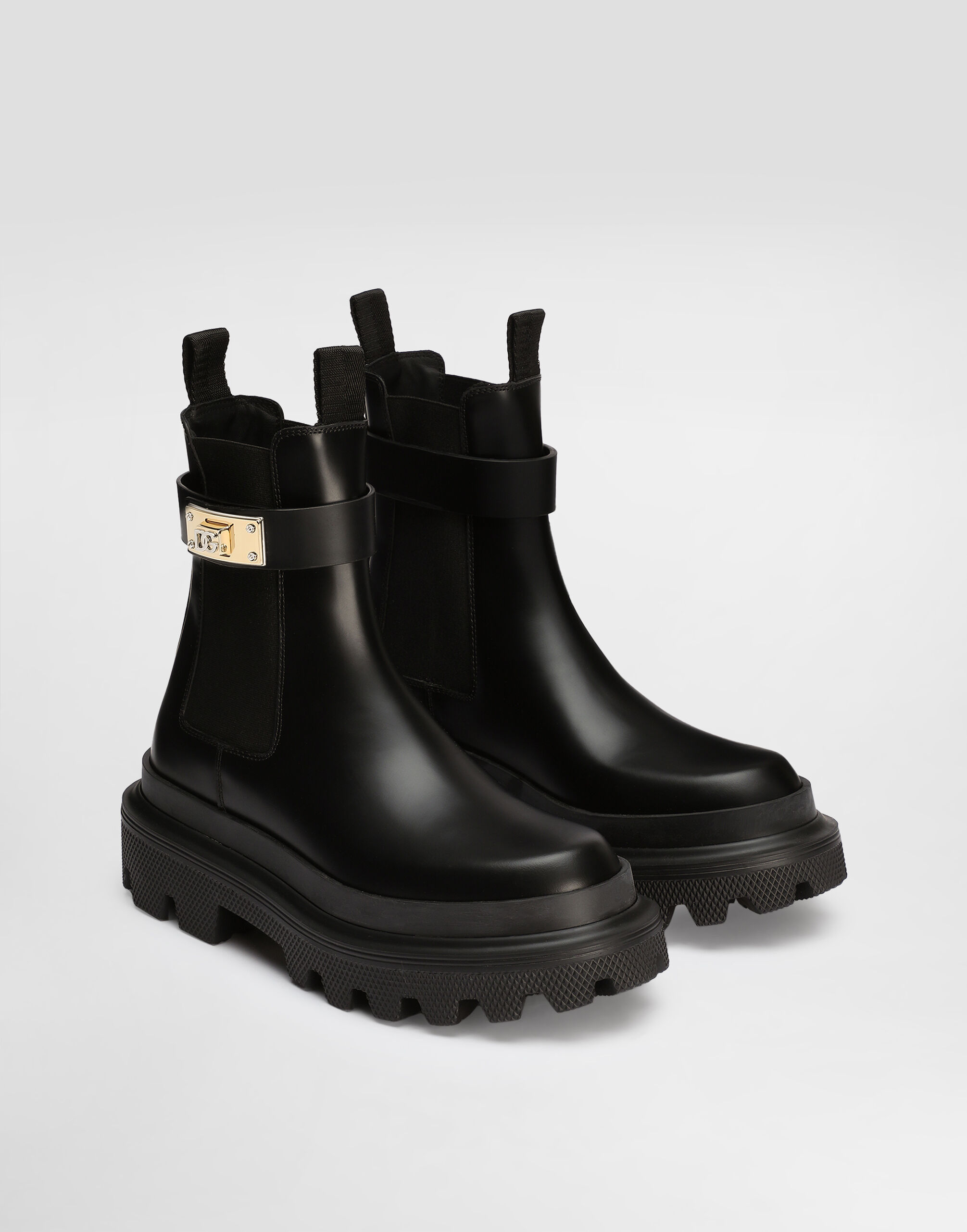 Calfskin ankle boots in Black for Women | Dolce&Gabbana® US