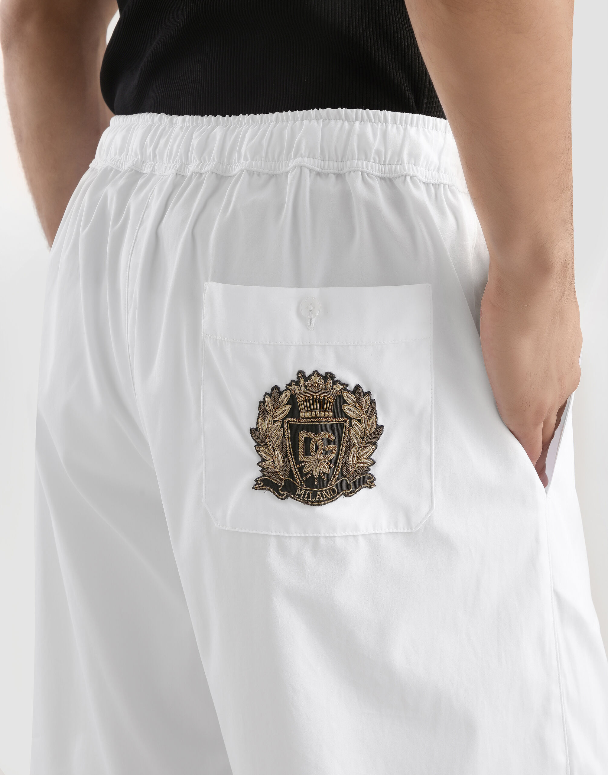 Vanity cotton bermuda shorts in White for Men | Dolce&Gabbana® US