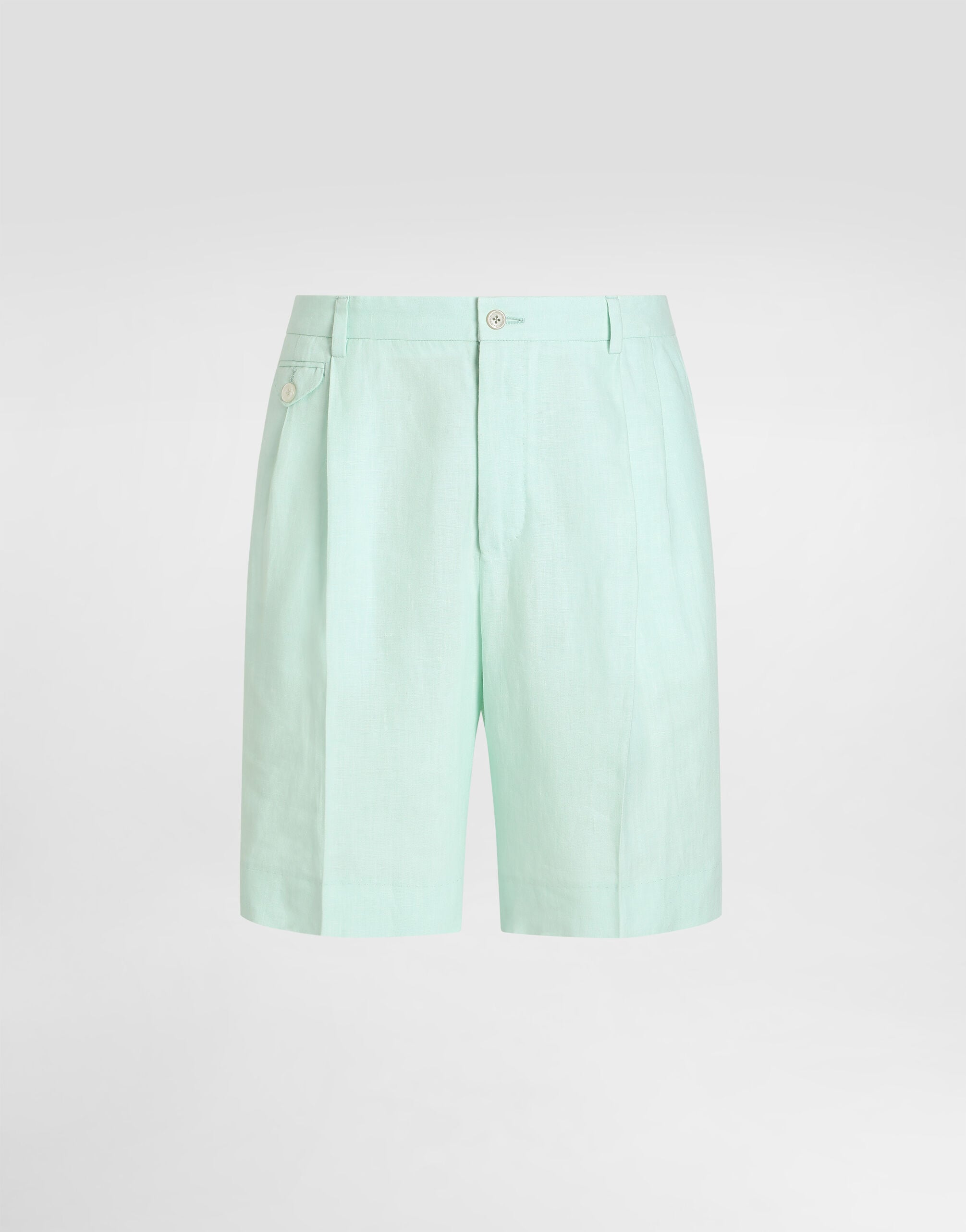 Linen bermuda shorts