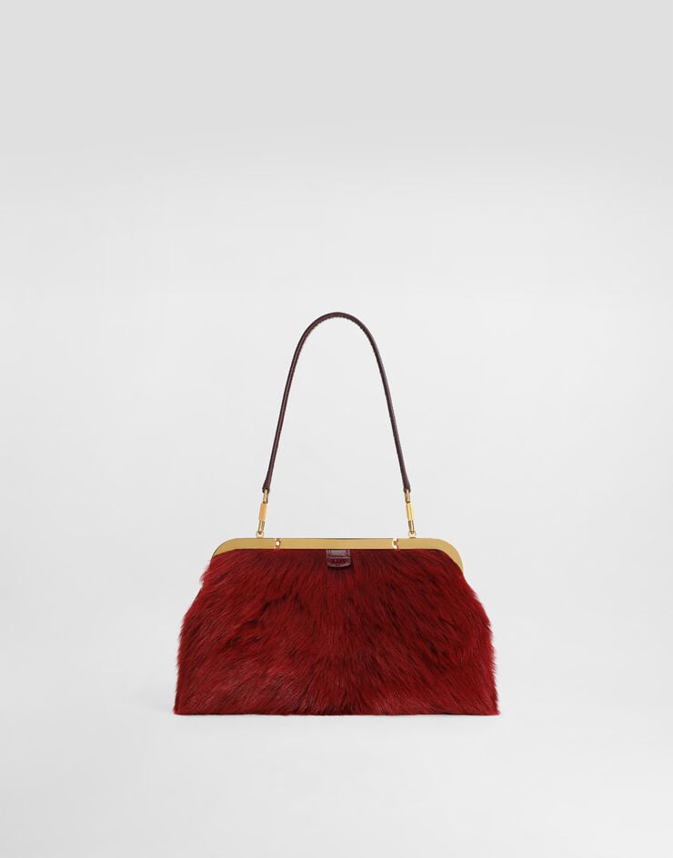 Dolce & Gabbana Amanda handbag in sheepskin and crocodile leather Multicolor BB7921A2J35