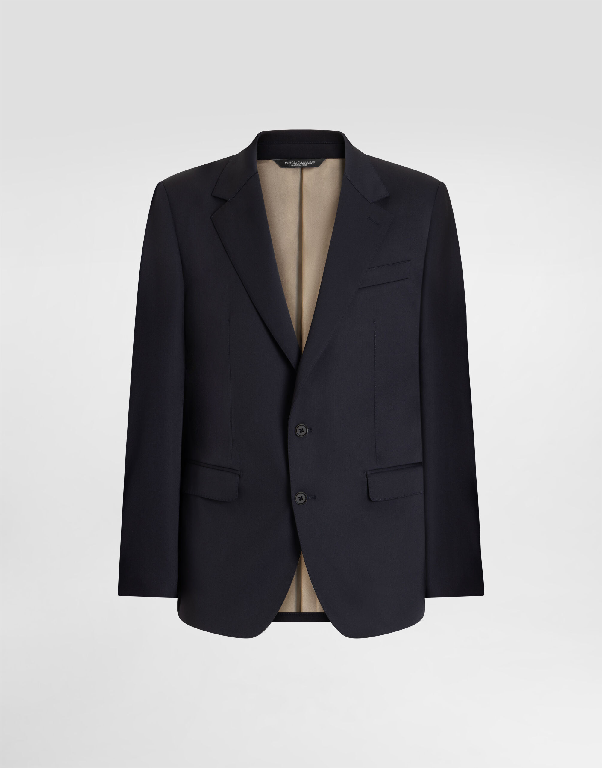 Taormina single-breasted jacket in technical wool