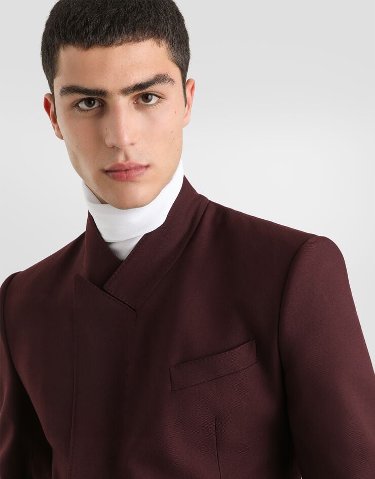 Dolce & Gabbana Sicilia double-breasted wool gabardine jacket Multicolor G2VO5TFU21E