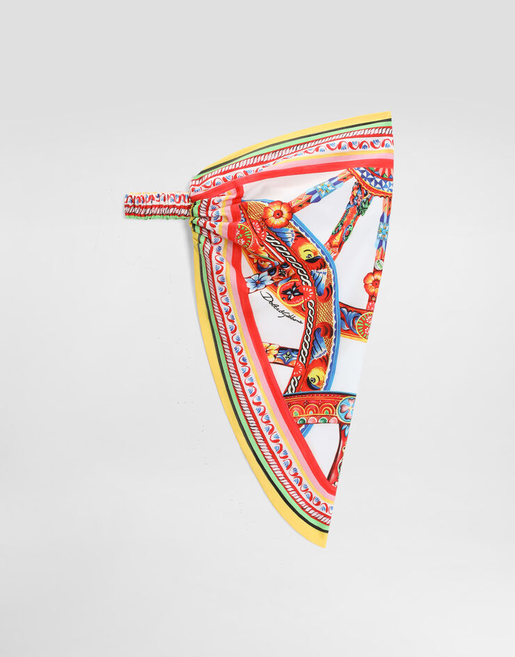 Dolce & Gabbana Carretto-print poplin bandana Multicolor LB5H80FI5O4