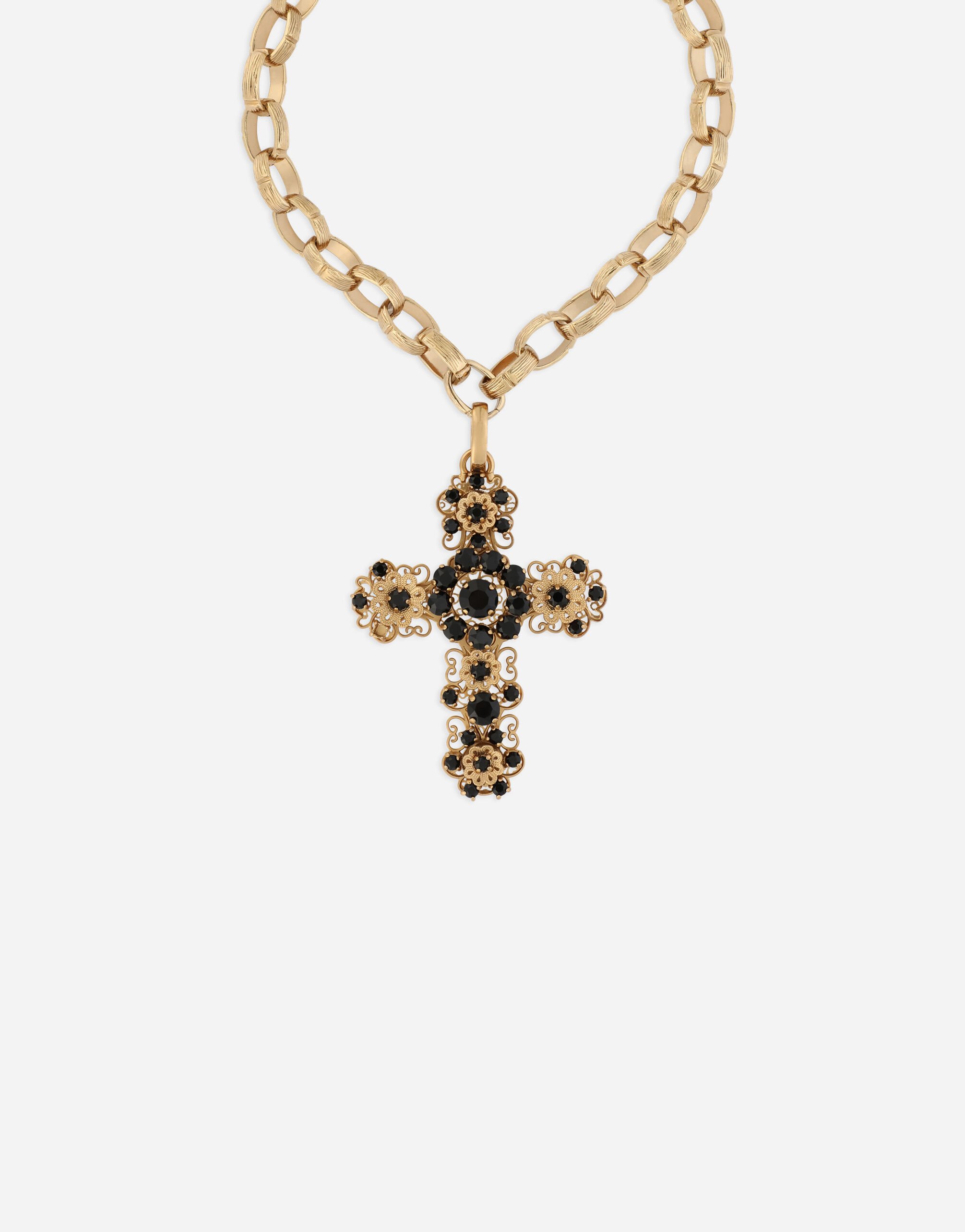 KIM DOLCE GABBANA Filigree cross necklace in Multicolor for Women Dolce Gabbana